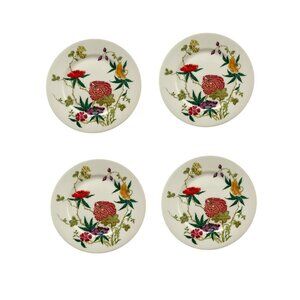 Limoges Salad Plate 7(3/4) Wide Set of 4 Floral Design Vintage French Collection